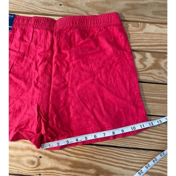 NWT Nautic Linen Shorts Size Medium Women’s Red Drawstring - Picture 8 of 10